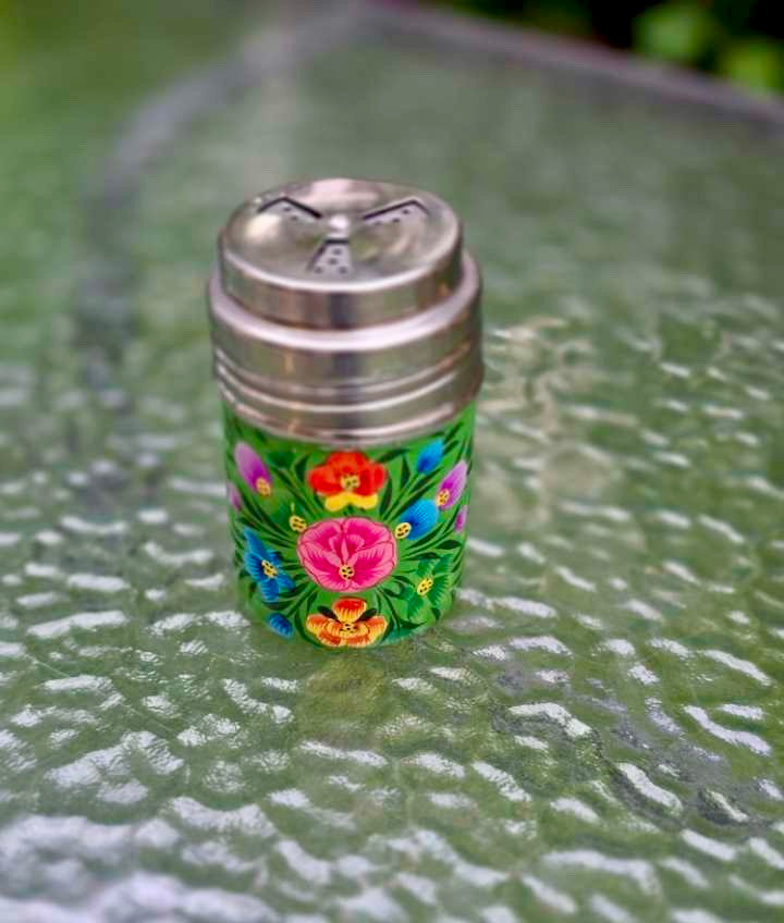 Saupoudreuse peinte à la main - Vert