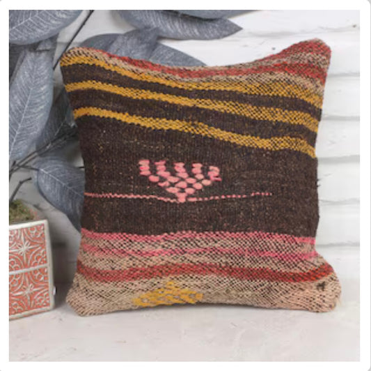 Housse de coussin turc KILIM - Fabrication artisanale