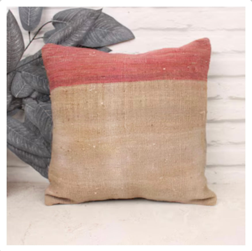 Housse de coussin turc KILIM - Fabrication artisanale