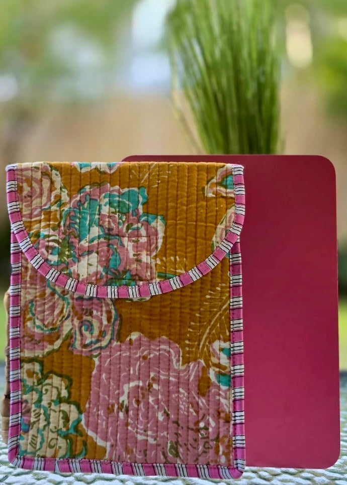 POCHETTE POUR TABLETTE EN COTON Taille S