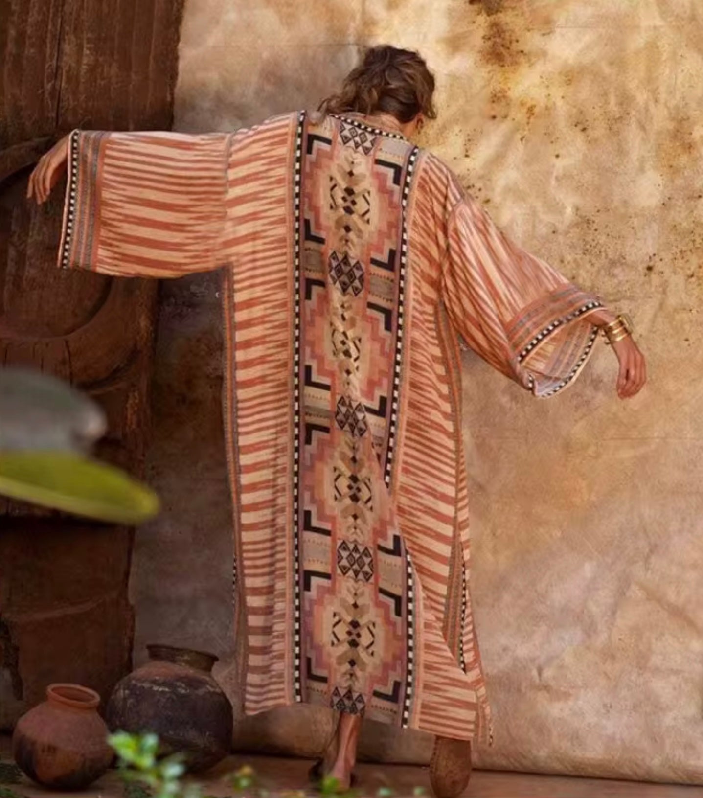KIMONO FLUIDE IMPRIMÉ