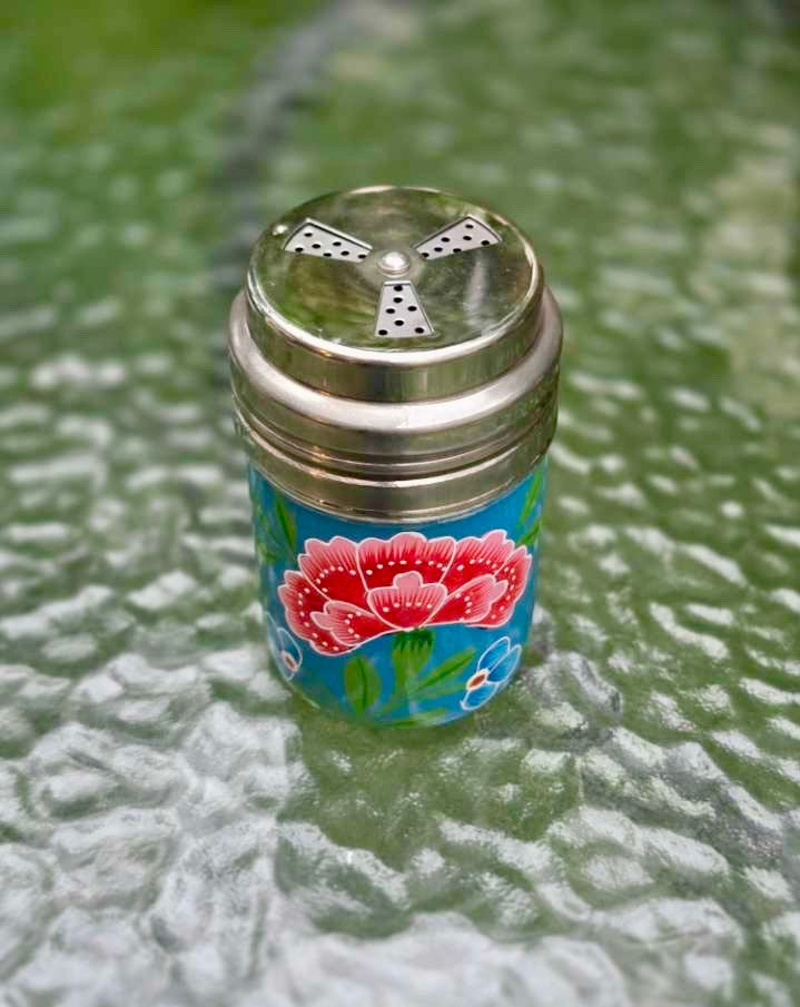 Saupoudreuse peinte à la main - Bleu